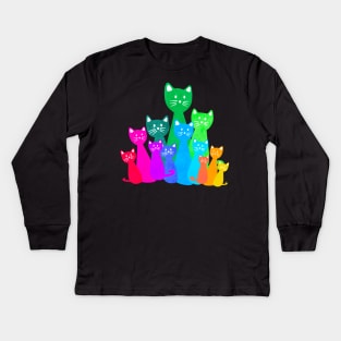 Cats Kids Long Sleeve T-Shirt